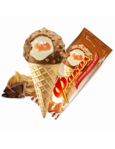 Морозиво Ріжок Факел  зі згущеним молоком 90гр