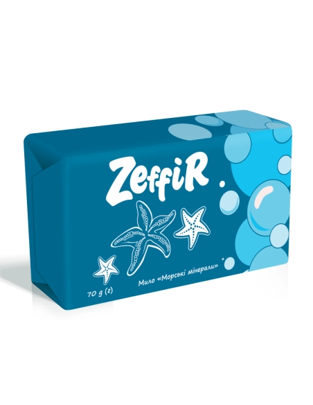 Мило туалетне тверде Морські мінерали ТМ Zeffir 5шт/70г