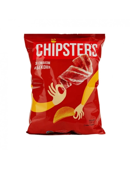 Чіпси натуральні бекон 120г ТМ Chipster`s