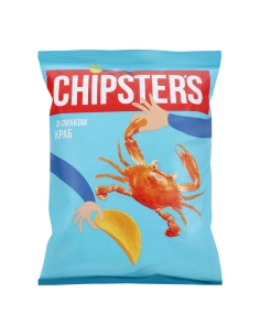 Чіпси натуральні краб 120г ТМ Chipster`s