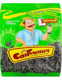 Насіння соняшника смажене солоне 110г ТМ Сан Санич