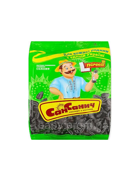 Насіння соняшника смажене солоне 110г ТМ Сан Санич