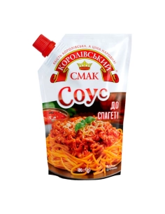 Соус томатний ТМ Королівський смак до спагеті д\п 180