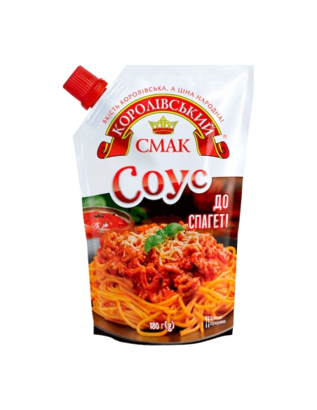 Соус томатний ТМ Королівський смак до спагеті д\п 180