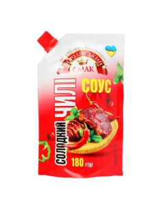 Соус томатний ТМ Королівський смак солодкий чілі д\п 180г