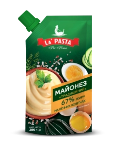 Майонез "Традиційний 67% ТМ "la PASTA PER PRIMI" 500 гр.