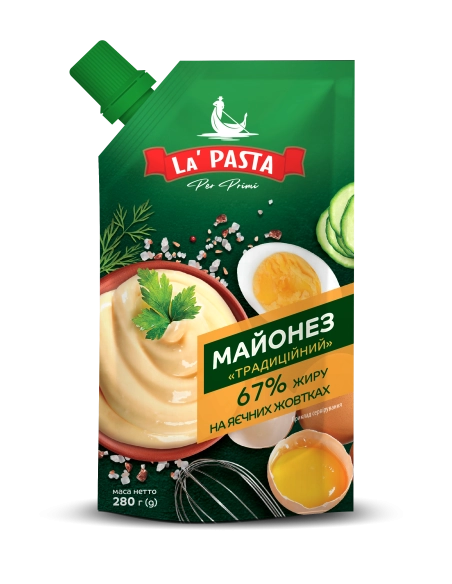 Майонез "Традиційний 67% ТМ "la PASTA PER PRIMI" 500 гр.