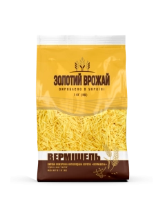 Макаронні вироби ниткоподібні довгі Спагетті ТМ Золотий вражай 500Г