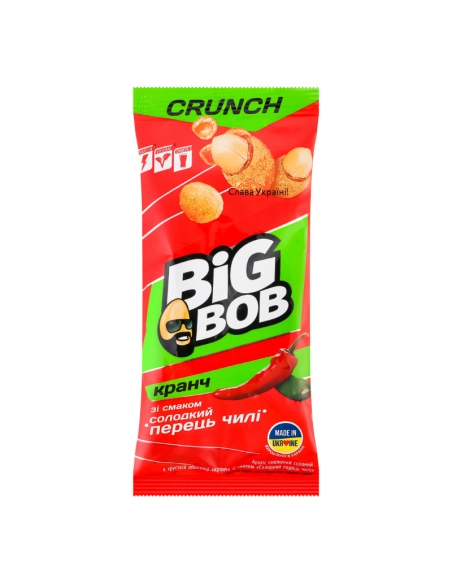 Арахіс смажений солоний в хрусткій оболонці зі смаком перцю чілі