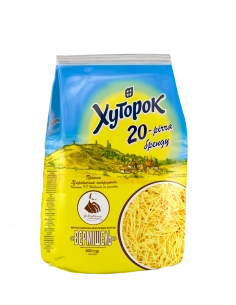 Макаронні вироби "Вермішель" ТМ "Хуторок" 800г.