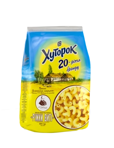Макаронні вироби "Ріжки виті" ТМ "Хуторок" 800г.