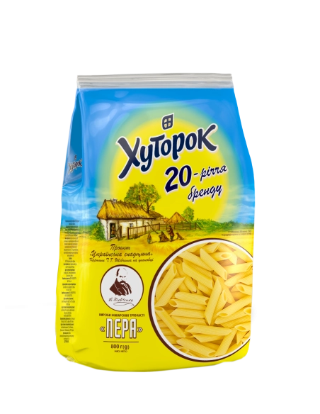 Макаронні вироби "Трубочки" ТМ "Хуторок" 800г.