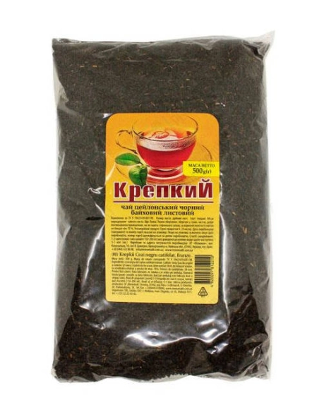 Чай міцний чорний байховий листовий 500г