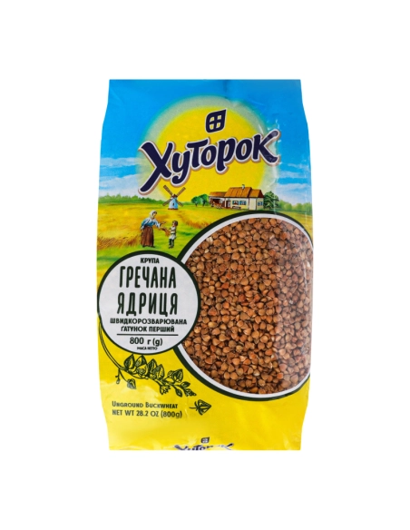Крупа гречана ядриця Хуторок 800г