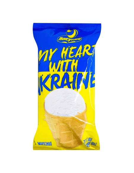 Морозиво Ласунка Стакан MY HEART WITN UKRAINE 70гр